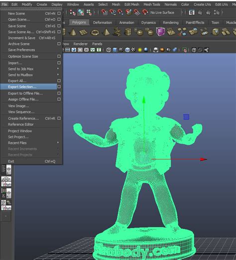 maya stl export|Export to STL File Format .